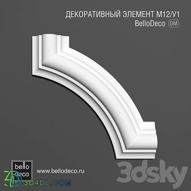 Decorative element M12 U1 3D Models