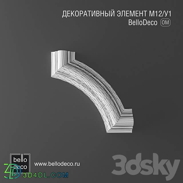 Decorative element M12 U1 3D Models