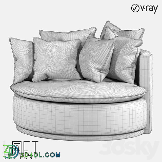 Armchair LoftDesigne 37952 model 3D Models