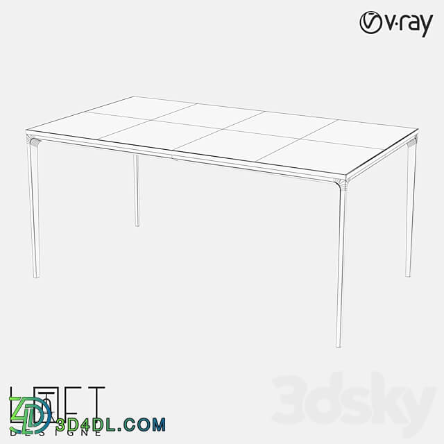 Dining table LoftDesigne 6256 model 3D Models