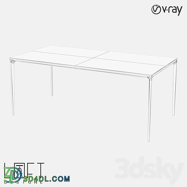 Dining table LoftDesigne 6257 model 3D Models
