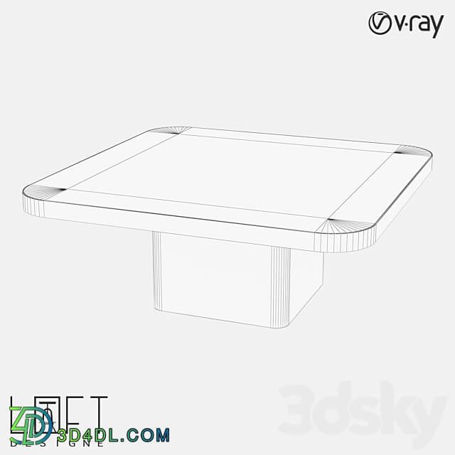 Coffee table LoftDesigne 6694 model 3D Models