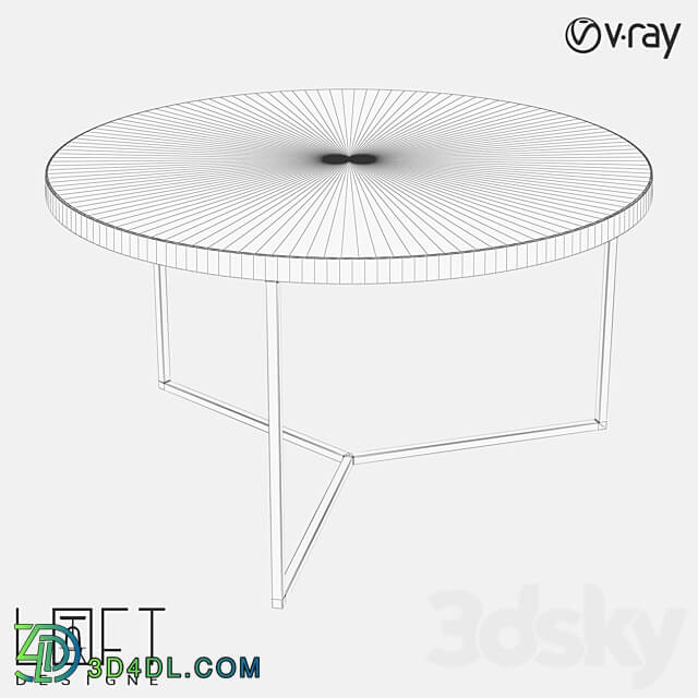 Coffee table LoftDesigne 6696 model 3D Models