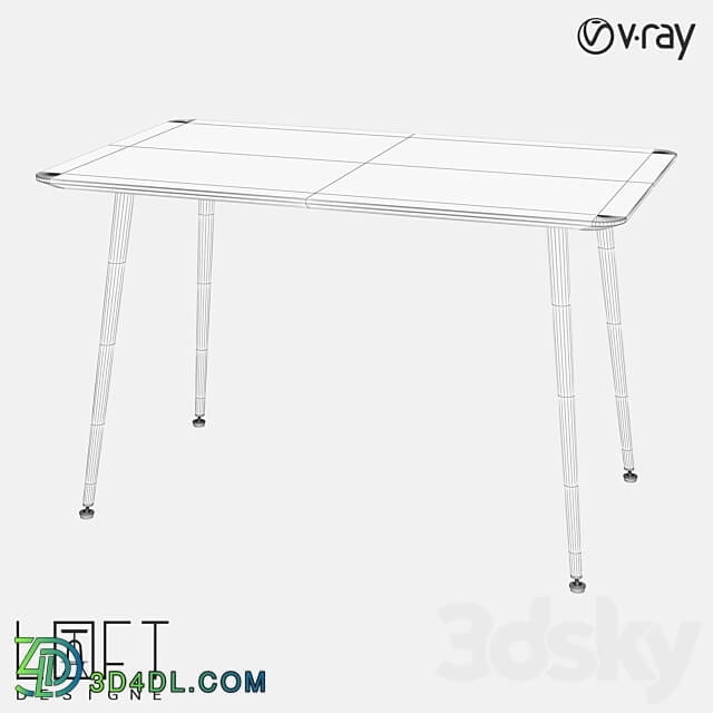 Table LoftDesigne 60056 model 3D Models