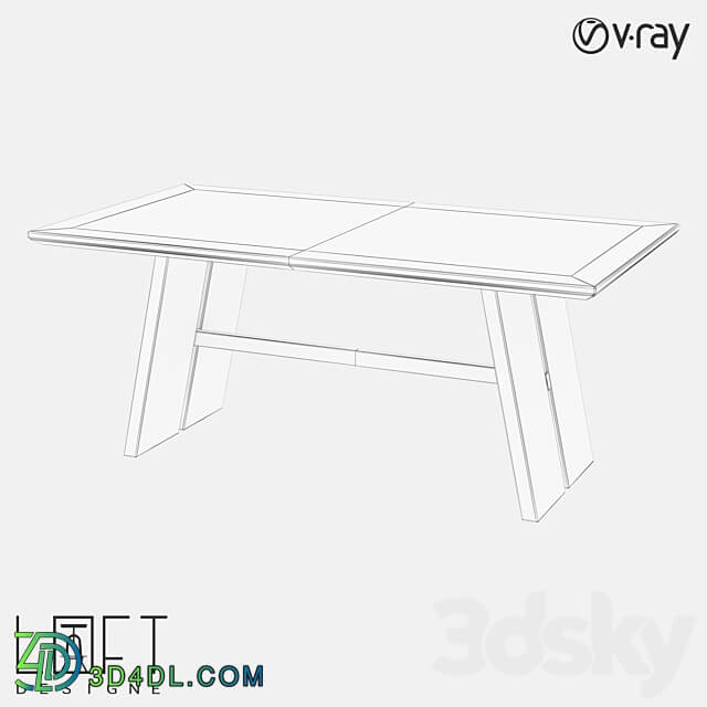 Dining table LoftDesigne 60215 model 3D Models