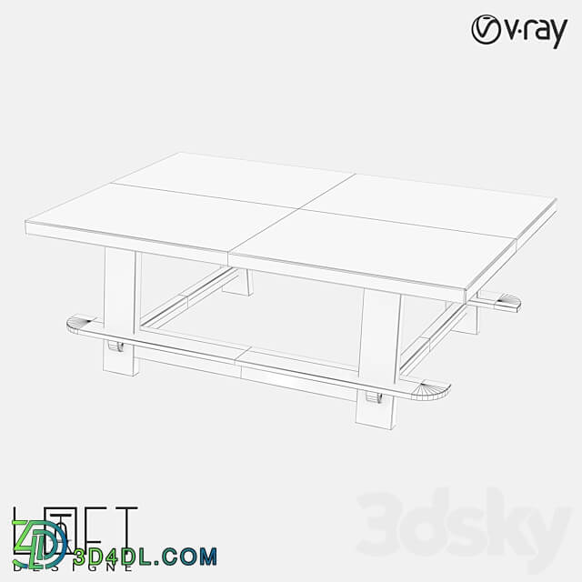 Coffee table LoftDesigne 60969 model 3D Models