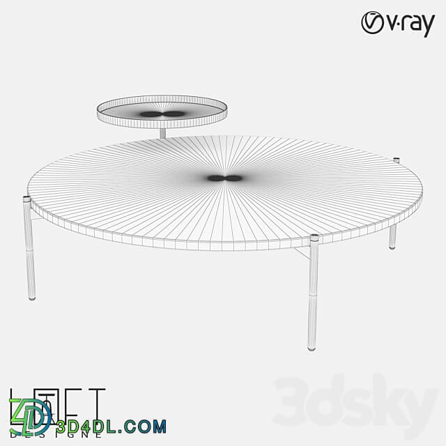 Coffee table LoftDesigne 70022 model 3D Models