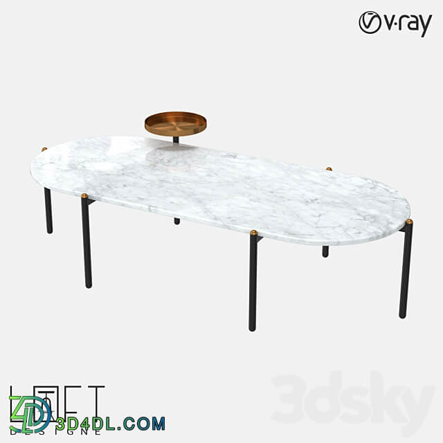 Coffee table LoftDesigne 70023 model 3D Models