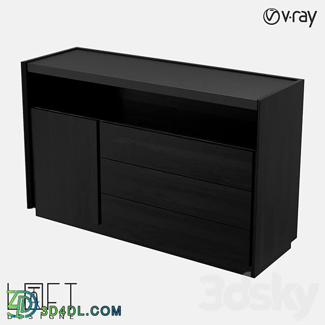 Chest of drawers LoftDesigne 81401 model Sideboard Chest of drawer 3D Models