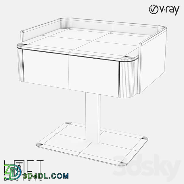 Nightstand LoftDesigne 81407 model Sideboard Chest of drawer 3D Models
