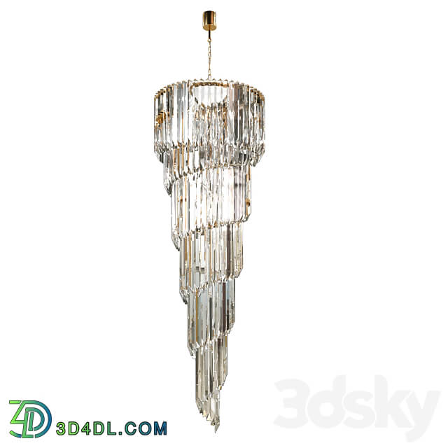 Hanging chandelier Patrizia Volpato Cristalli 5025 65. Pendant light 3D Models