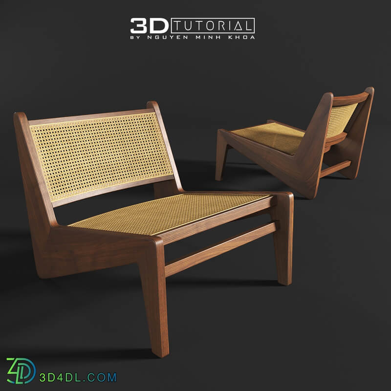 Jeanneret Kangaroo Chair modelbyNguyenMinhKhoa