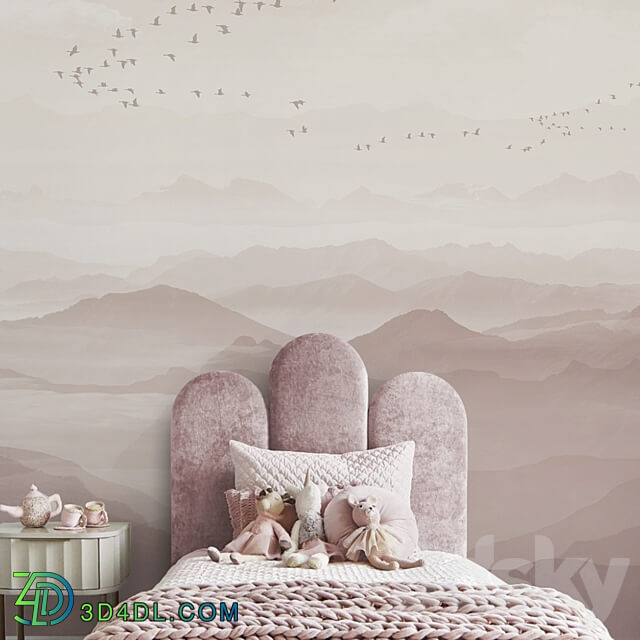 Creativille wallpapers 50011 Mountain Landscape 3D Models