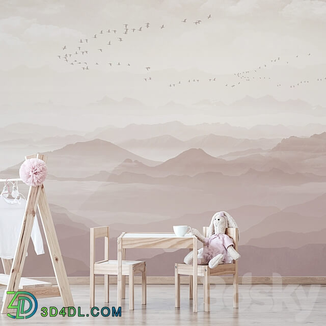 Creativille wallpapers 50011 Mountain Landscape 3D Models
