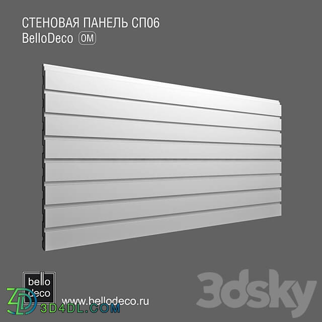 Wall panel bello deco SP 06 3D Models