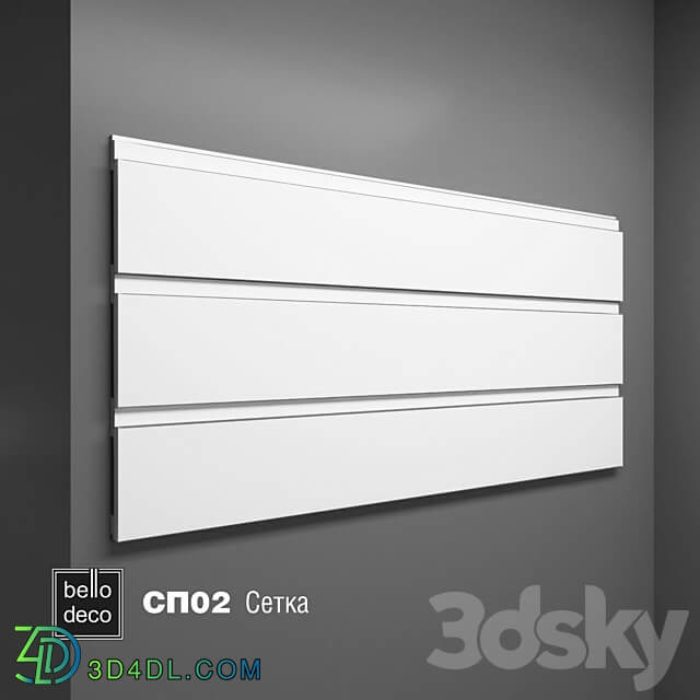 Wall panel bello deco SP 02 3D Models