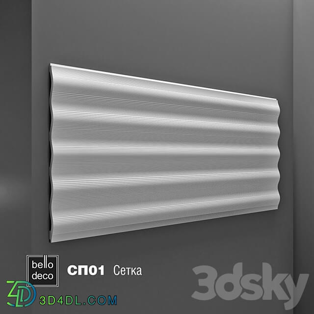 Wall panel bello deco SP 01 3D Models
