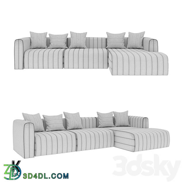OM KULT HOME corner sofa BARDI 15.40 3D Models