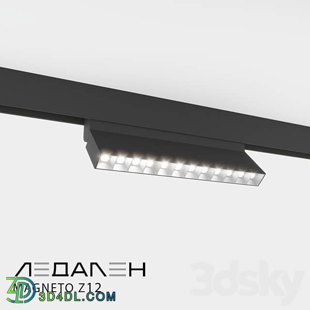 Magnetic track light MAGNETO Z12 3D Models