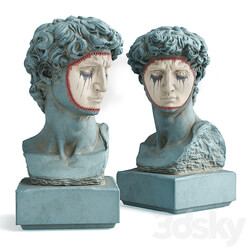 David Michelangelo masked bust 3D Models 