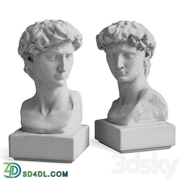 David Michelangelo masked bust 3D Models