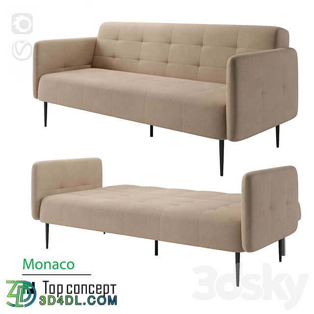 Monaco sofa bed 3D Models