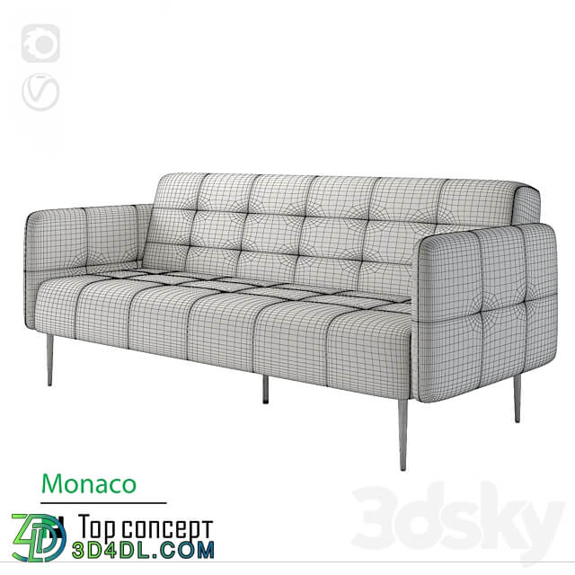 Monaco sofa bed 3D Models