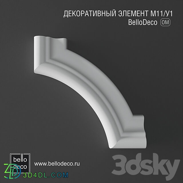 Decorative element M11 U1 3D Models