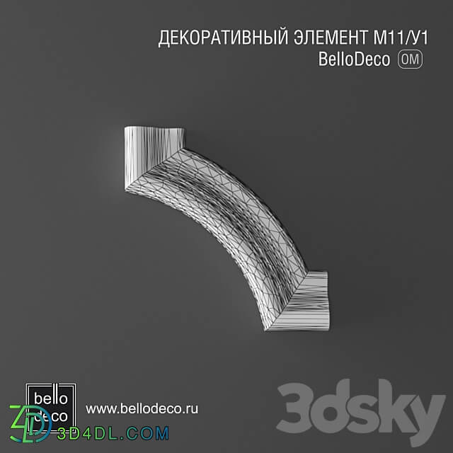 Decorative element M11 U1 3D Models