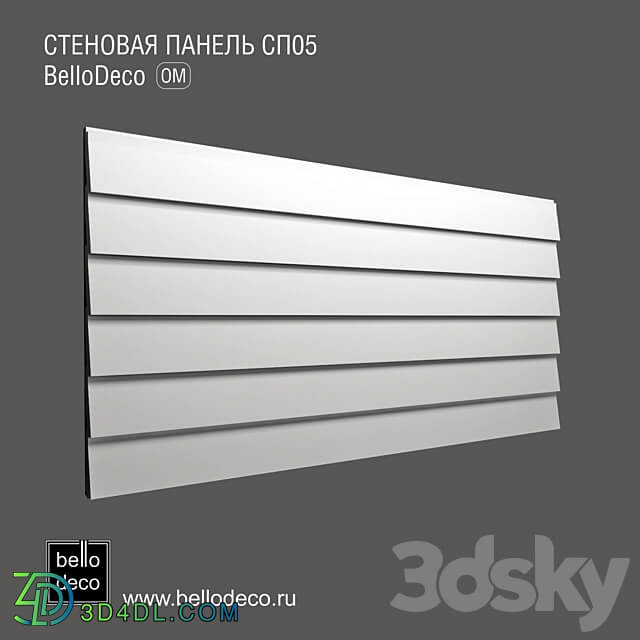 Wall panel bello deco SP 05 3D Models