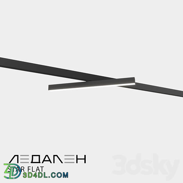 Track lamp STAR FLAT 3D Models