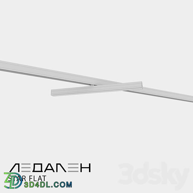 Track lamp STAR FLAT 3D Models