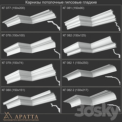 Plaster ceiling cornices KG 077 078 079 080 081 082 082 1 082 2 3D Models 