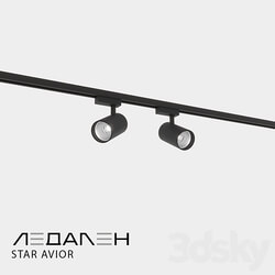 Three phase track lamp STAR AVIOR 3D Models 