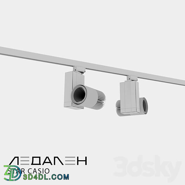 Three phase track lamp STAR CASIO 3D Models