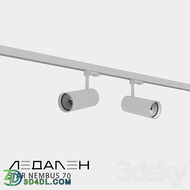 Single phase track lamp STAR NEMBUS 70 3D Models