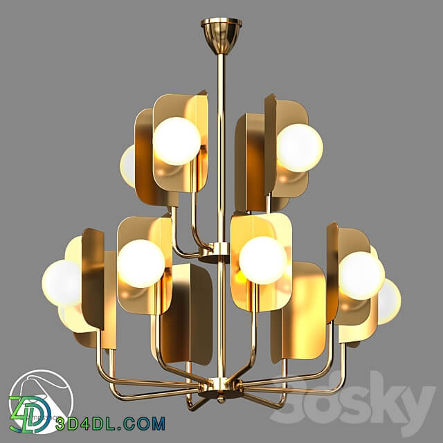 LampsShop.com L1466a Chandelier Ploges Pendant light 3D Models