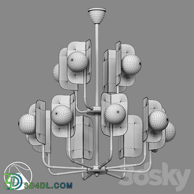 LampsShop.com L1466a Chandelier Ploges Pendant light 3D Models