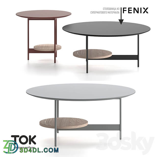  OM SERIES OF TABLES CHAMELEON TOK FURNITURE 3D Models