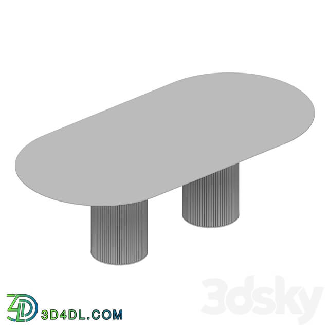  OM SERIES OF TABLES VELVET OVAL 2 CURRENT FURNITURE 3D Models