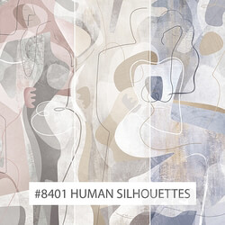 Creativille wallpapers 8401 Human Silhouettes 3D Models 