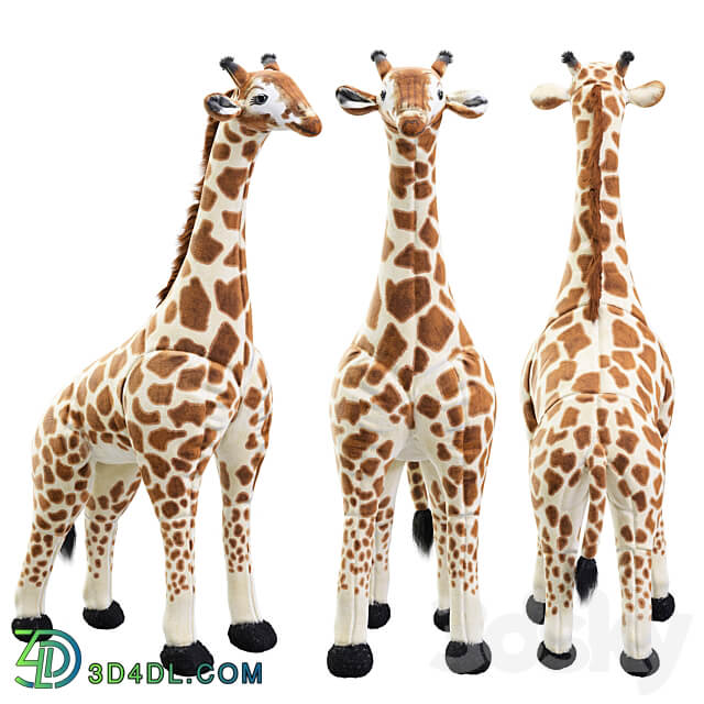 Pottery Barn plush liama Labradoodle Giraffe 3D Models