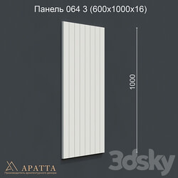 Aratta Panel 064 3 600x1000x16 3D Models 