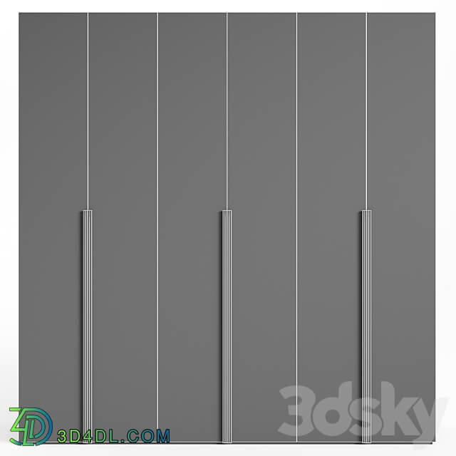 OM MW 02 Wardrobe Display cabinets 3D Models