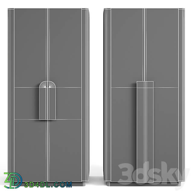 OM MW 04 Wardrobe Display cabinets 3D Models