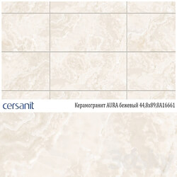 Porcelain tile Cersanit AURA beige 44 8x89 8A16661 3D Models 