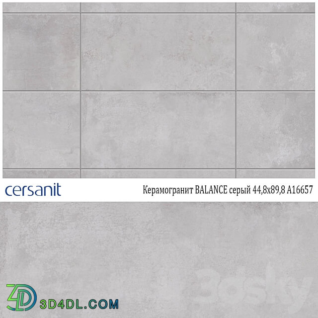 Porcelain stoneware Cersanit BALANCE gray 44 8x89 8 A16657 3D Models