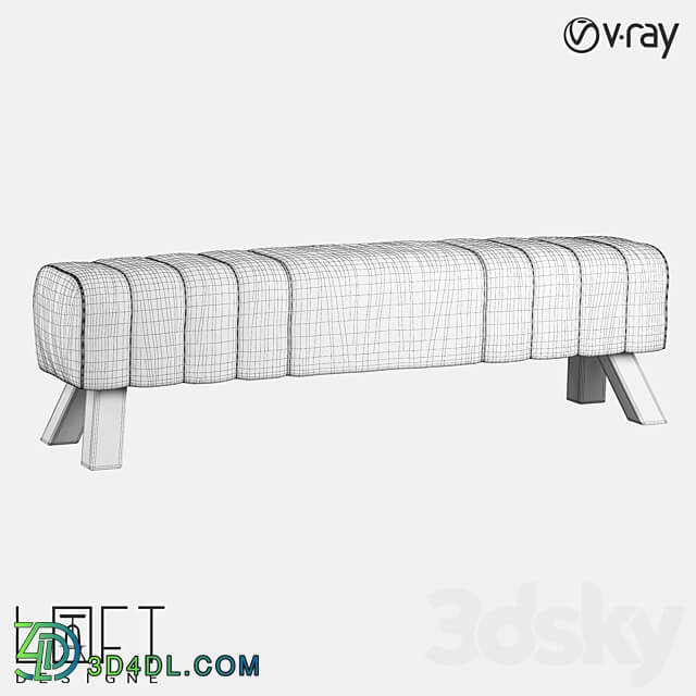 Bench LoftDesigne 087 model 3D Models