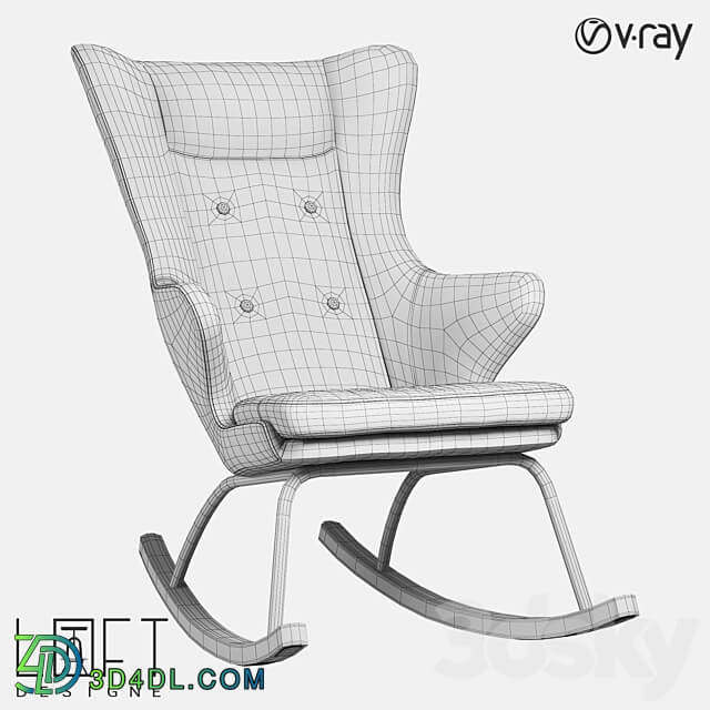 Armchair LoftDesigne 1497 model 3D Models