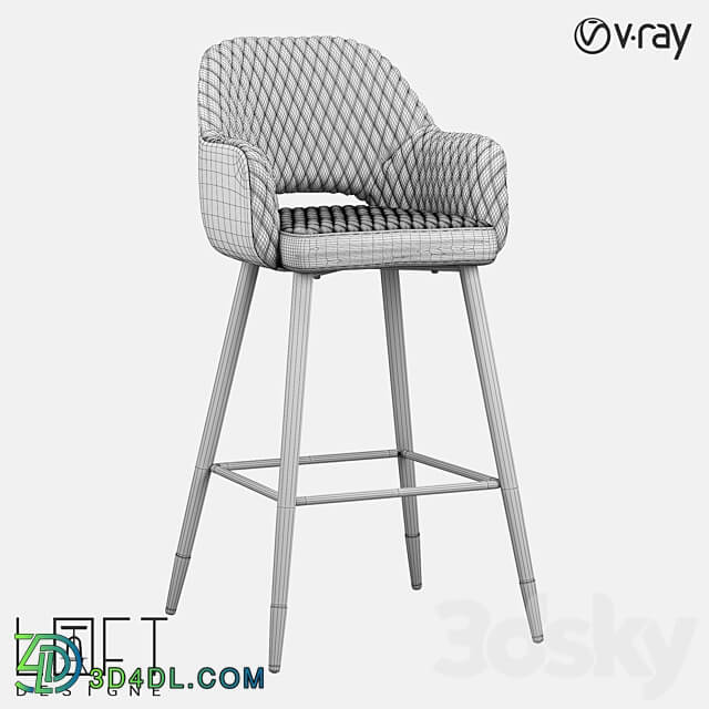 Bar stool LoftDesigne 2821 model 3D Models